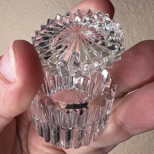 Post-Brilliant Period Cut Glass Covered Salt Cellar | Early 20th C